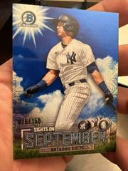 Anthony Volpe [Mega Box Mojo Blue] Baseball Cards 2023 Bowman Sights on September Prices
