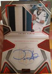Jalen Hurts [Jersey Autograph Red] #212 Football Cards 2020 Panini Playbook Prices