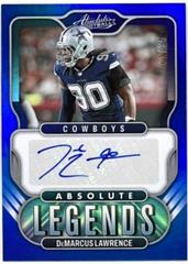 DeMarcus Lawrence [Blue] #AL-DL Football Cards 2022 Panini Absolute Legends Signatures Prices