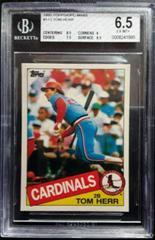 Tom Herr #113 Baseball Cards 1985 Topps Mini Prices