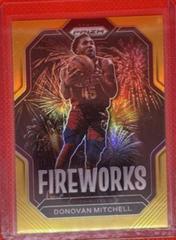 Donovan Mitchell [Gold] #23 Basketball Cards 2022 Panini Prizm Fireworks Prices