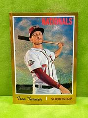 Trea Turner [Gold Refractor] #455 Baseball Cards 2019 Topps Heritage Prices