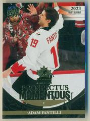 Adam Fantilli [Gold] #PM-41 Hockey Cards 2023 Upper Deck Team Canada Juniors Prospectus Momentous Prices