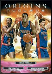 Bill Laimbeer, Joe Dumars, Isiah Thomas [Pink] Basketball Cards 2022 Panini Origins Nucleus Prices