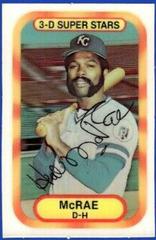 Hal McRae #10 Baseball Cards 1977 Kelloggs Prices