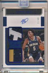 Herbert Jones [Blue] Basketball Cards 2021 Panini One and One Rookie Dual Jersey Autographs Prices