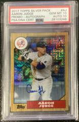 Aaron Judge [Autograph] #87-AJ Baseball Cards 2017 Topps Silver Pack Promo Prices