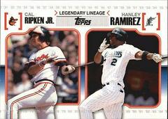 Cal Ripken Jr., Hanley Ramirez Baseball Cards 2010 Topps Legendary Lineage Prices