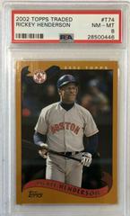 Rickey Henderson #T74 Baseball Cards 2002 Topps Traded Prices