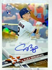 Alex Bregman [Gold Refractor] Baseball Cards 2017 Topps Chrome Rookie Autographs Prices