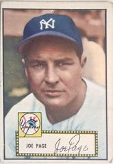 Joe Page [Sain Bio] #48 Baseball Cards 1952 Topps Prices