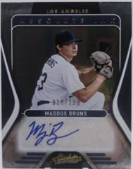Maddux Bruns #AI-MB Baseball Cards 2022 Panini Absolute Ink Autographs Prices