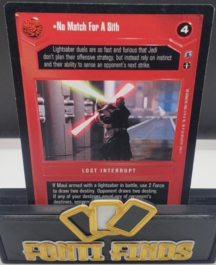 No Match For A Sith Prices Star Wars CCG Reflections III Star Wars Cards