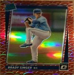 Brady Singer [Red] #51 Baseball Cards 2021 Panini Donruss Prices