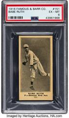 Babe Ruth #151 Baseball Cards 1916 Famous & Barr Co Prices