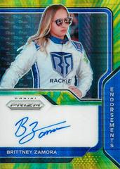 Brittney Zamora [Hyper Green Yellow] #E-BZ Racing Cards 2021 Panini Prizm Endorsements Prices