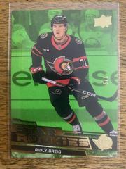 Ridly Greig [Green] #8 Hockey Cards 2023 Upper Deck Star Rookies Prices