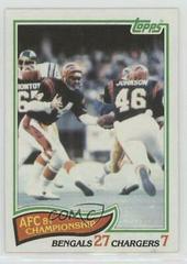 AFC Championship Football Cards 1982 Topps Prices