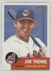 Jim Thome #305 Baseball Cards 2002 Topps Heritage Prices