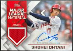 Shohei Ohtani #MLMA-SO Baseball Cards 2022 Topps Major League Material Autographs Prices