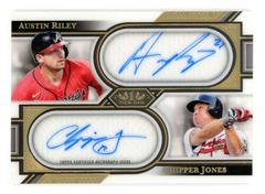 Chipper Jones , stin Riley Baseball Cards 2023 Topps Tier One Clear One Dual Autographs Prices