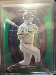 Joe Mauer [Green] Baseball Cards 2023 Panini Chronicles Titan Prices