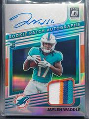 Jaylen Waddle #RPA-JW Football Cards 2021 Panini Donruss Optic Rookie Patch Autographs Prices