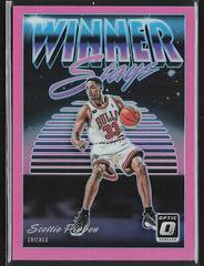 Scottie Pippen [Pink] #20 Basketball Cards 2018 Panini Donruss Optic Winner Stays Prices