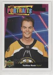 Tuukka Rask [Portraits] Hockey Cards 2020 Upper Deck UD Portraits Prices