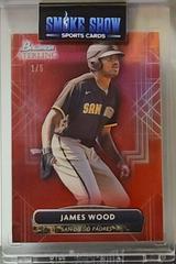 James Wood [Red] Baseball Cards 2022 Bowman Sterling Prices