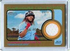 Vladimir Guerrero Jr. [Gold] #CCR-VG Baseball Cards 2022 Topps Heritage Clubhouse Collection Relics Prices