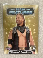 Hangman Adam Page [Gold] Wrestling Cards 2022 Upper Deck AEW Main Features Prices