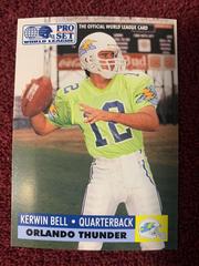 Kerwin Bell Football Cards 1991 Pro Set Wlaf Inserts Prices