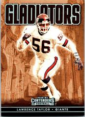 Lawrence Taylor [Silver] #GLD-LTA Football Cards 2022 Panini Contenders Gladiators Prices