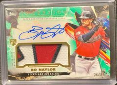 Bo Naylor [Green] Baseball Cards 2023 Topps Inception Autograph Patch Prices