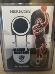 Day'ron Sharpe Basketball Cards 2021 Panini Hoops Rise N Shine Memorabilia Prices