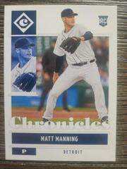 Matt Manning #7 Baseball Cards 2022 Panini Chronicles Prices