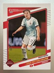Jens Petter Hauge [Press Proof Gold] #104 Soccer Cards 2021 Panini Donruss Road to Qatar Prices