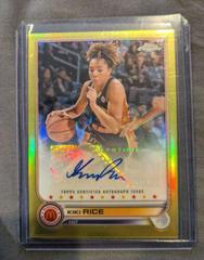 Kiki Rice [Yellow] #CA-KR Basketball Cards 2022 Topps Chrome McDonald's All-American Autographs Prices