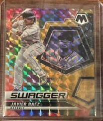 Javier Baez [Gold] #SW-2 Baseball Cards 2022 Panini Mosaic Swagger Prices
