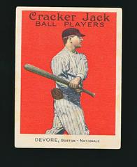 Josh Devore #47 Baseball Cards 1915 Cracker Jack Prices
