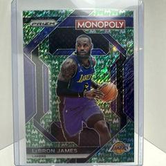 LeBron James [Green Millionaire Shimmer] #40 Basketball Cards 2023 Panini Prizm Monopoly Prices