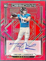 Trevor Lawrence [Autograph Red Flood] Football Cards 2021 Panini Obsidian Prices