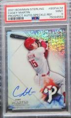 Casey Martin [Speckle Refractor] #BSPA-CM Baseball Cards 2021 Bowman Sterling Prospect Autographs Prices