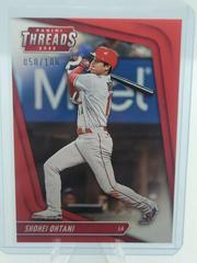 Shohei Ohtani [Red] Baseball Cards 2022 Panini Chronicles Threads Prices
