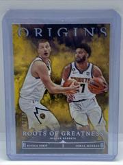 Jamal Murray, Nikola Jokic [Gold] #13 Basketball Cards 2022 Panini Origins Roots Of Greatness Prices