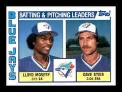 Team Checklist Lloyd Moseby, Dave Stieb #606 Baseball Cards 1984 Topps Prices