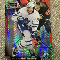 Auston Matthews [Red Prism] #P-AM Hockey Cards 2023 O-Pee-Chee Platinum Preview Prices