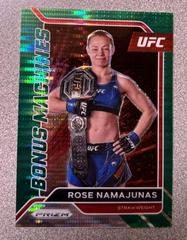 Rose Namajunas [Green Pulsar] Ufc Cards 2022 Panini Prizm UFC Bonus Machines Prices