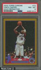 Vince Carter [Gold Refractor] Basketball Cards 2003 Topps Chrome Prices